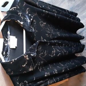 Womens XL Velveteen Dressy Top
